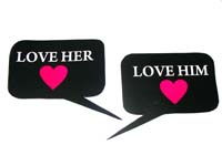 Love Him - Love Her photo prop